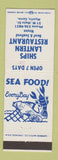 Matchbook Cover - Ships Lantern Restaurant Mystic CT WEAR