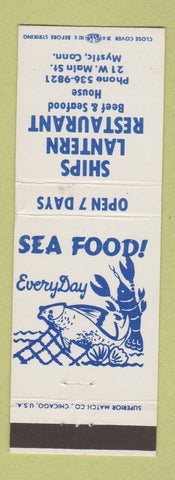 Matchbook Cover - Ships Lantern Restaurant Mystic CT WEAR