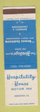 Matchbook Cover - Hospitality House Motor Inn Arlington VA WEAR