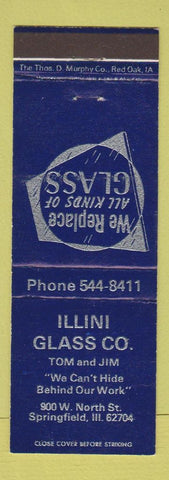 Matchbook Cover - Illini Glass Company Springfield IL