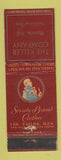Matchbook Cover - Keller Company Society Brand Men's Clothes Muncie IN WEAR
