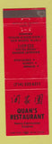 Matchbook Cover - Quan's Restaurant Orange CA