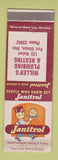 Matchbook Cover - Janitrol Sales Miller's Plumbing Heating Port Clinton OH WEAR