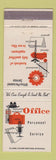 Matchbook Cover - Office Personnel Services Jobs Akron Toledo OH