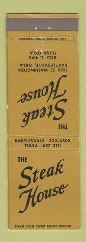 Matchbook Cover - The Steak House Bartlesville Tulsa OK