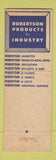 Matchbook Cover - HH Robertson Building Materials Pittsburgh PA