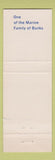 Matchbook Cover - Marine Bank of Beaver Dam WI WEAR