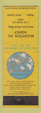 Matchbook Cover - McClintock Insurance Agency Rugby ND