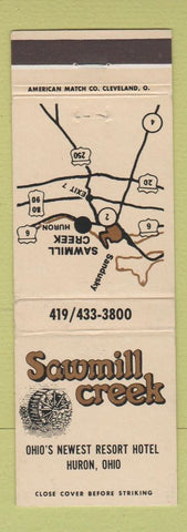 Matchbook Cover - Sawmill Creek Resort Hotel Huron OH