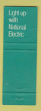 Matchbook Cover - National Electric Wellington New Zealand