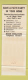 Matchbook Cover - Patti's Italian Restaurant Jacksonville FL