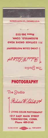 Matchbook Cover - The Studio Richard Schlott Torrington CT