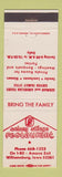 Matchbook Cover - Colony Village Restaurant Williamsburg IA
