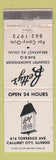 Matchbook Cover - Betty's BBQ Calumet City IL