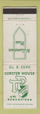 Matchbook Cover - Lobster House Taconic Park Williamstown MA