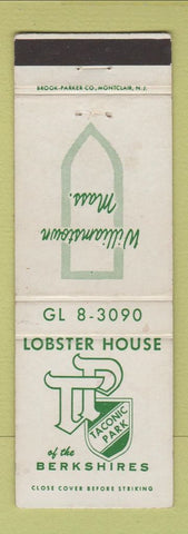 Matchbook Cover - Lobster House Taconic Park Williamstown MA