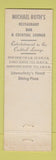 Matchbook Cover - Michael Roth's Schenectady NY