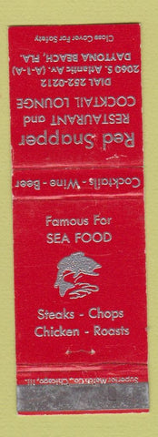 Matchbook Cover - Red Snapper Restaurant Daytona Beach FL