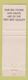 Matchbook Cover - Red Snapper Restaurant Daytona Beach FL