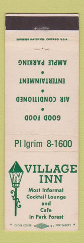 Matchbook Cover - Village Inn Restaurant Park Forest IL