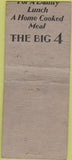Matchbook Cover - Big 4 Ontario OR Billiards BOBTAIL