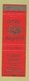Matchbook Cover - Norm's Steaks Neenah WI