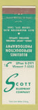Matchbook Cover - Scott Blue Print Company Culver City CA