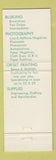 Matchbook Cover - Scott Blue Print Company Culver City CA