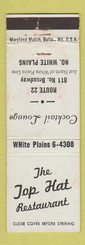 Matchbook Cover - Top Hat Restaurant North White Plains NY WEAR