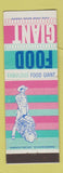 Matchbook Cover - Food Giant Grocery CA