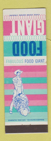 Matchbook Cover - Food Giant Grocery CA
