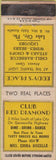 Matchbook Cover - Eddy's Place Red Diamond Club Lake City FL