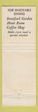 Matchbook Cover - Bellevue Stratford Hotel Philadelphia PA