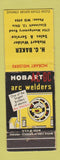Matchbook Cover - Hobart Arc Welders HC Baker Cincinnati OH WEAR