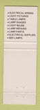 Matchbook Cover - Bullock & Taylor Electric San Angelo TX