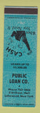 Matchbook Cover - Public Loan Lakewood NY