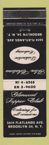 Matchbook Cover - Glenwood Supper Club Brooklyn NY