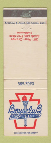 Matchbook Cover - Boys Clubs of America South San Francisco CA