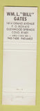 Matchbook Cover United International Real Estate Glenwood Springs Colorado WEAR