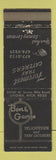 Matchbook Cover - Ben & George Deli Livonia MI WEAR
