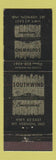 Matchbook Cover - Southwind Smorgasbord Mount Vernon IN