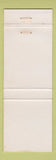 Matchbook Cover - River Bend Restaurant Thomaston GA GREEN