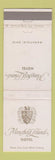 Matchbook Cover - Mansfield Leland Hotel Mansfield OH
