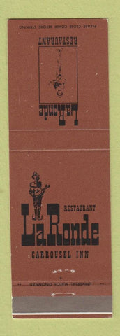 Matchbook Cover - Restaurant La Ronde Carousel Inn Cincinnati OH