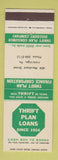 Matchbook Cover - Thrift Plan Loans Ambridge PA