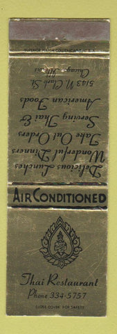 Matchbook Cover - Thai Restaurant Chicago IL
