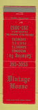 Matchbook Cover - Vintage House Fraser MI