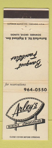 Matchbook Cover - Arley's Restaurant Downers Grove IL WEAR
