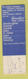 Matchbook Cover - Scheller Insurance Agency Mount Olive IL MISPRINT