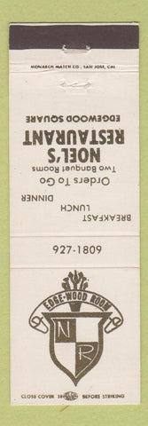 Matchbook Cover - Noel's Restaurant Edgewood Square WA?